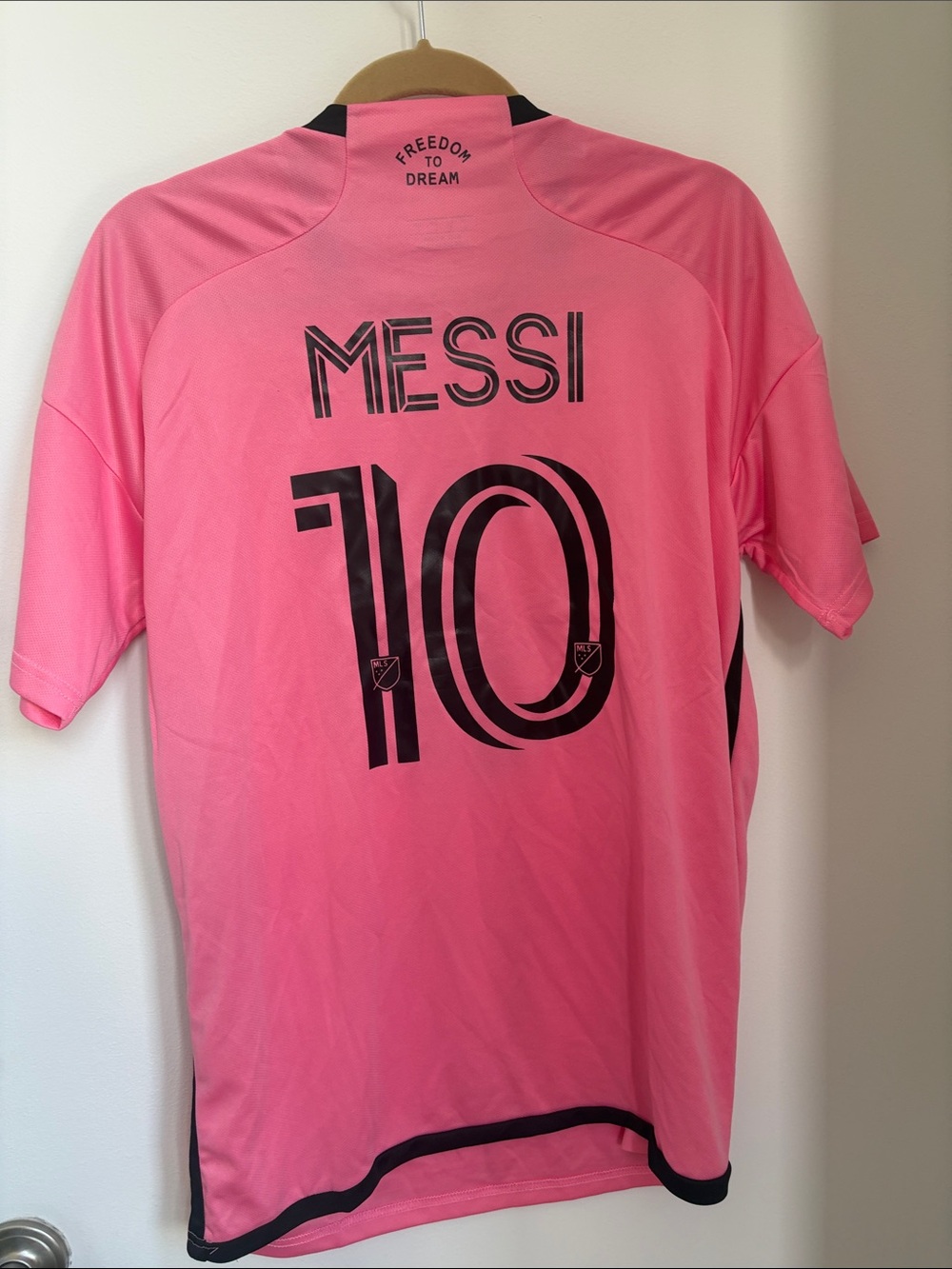 Pink Messi #10 Men’s Soccer Jersey - Freedom to Dream
